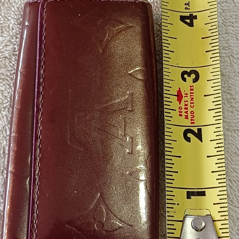 Louis Vuitton Leather Brown/Wine 4 Key Holder Gold Snap GUC
